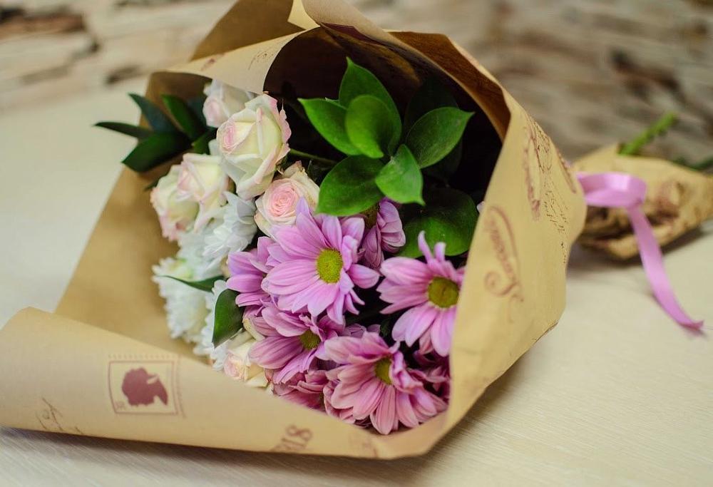 Букет цветов из: Розы и Хризантемы в Ямном