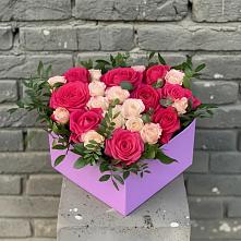 Цветочная композиция из Розы в коробке в Ямном