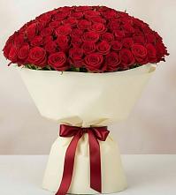 Букет 101 Красная роза Милано в Ямном
