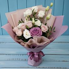 Букет цветов из:  Розы и Лизиантусы #REPLACE_PRED# Ямном