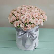 Цветочная композиция из Розы в шляпной коробке в Ямном