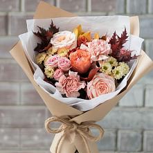Букет цветов из:  Гвоздики, Хризантемы и Розы в Ямном