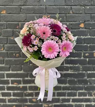 Букет цветов из:  Герберы и Хризантемы #REPLACE_PRED# Ямном