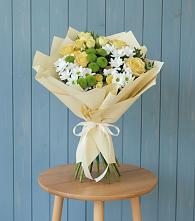 Букет цветов из:  Хризантемы и Розы в Ямном