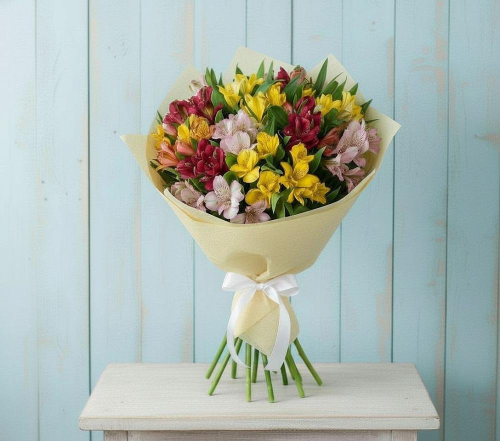 Букет цветов из: Альстромерии в Ямном