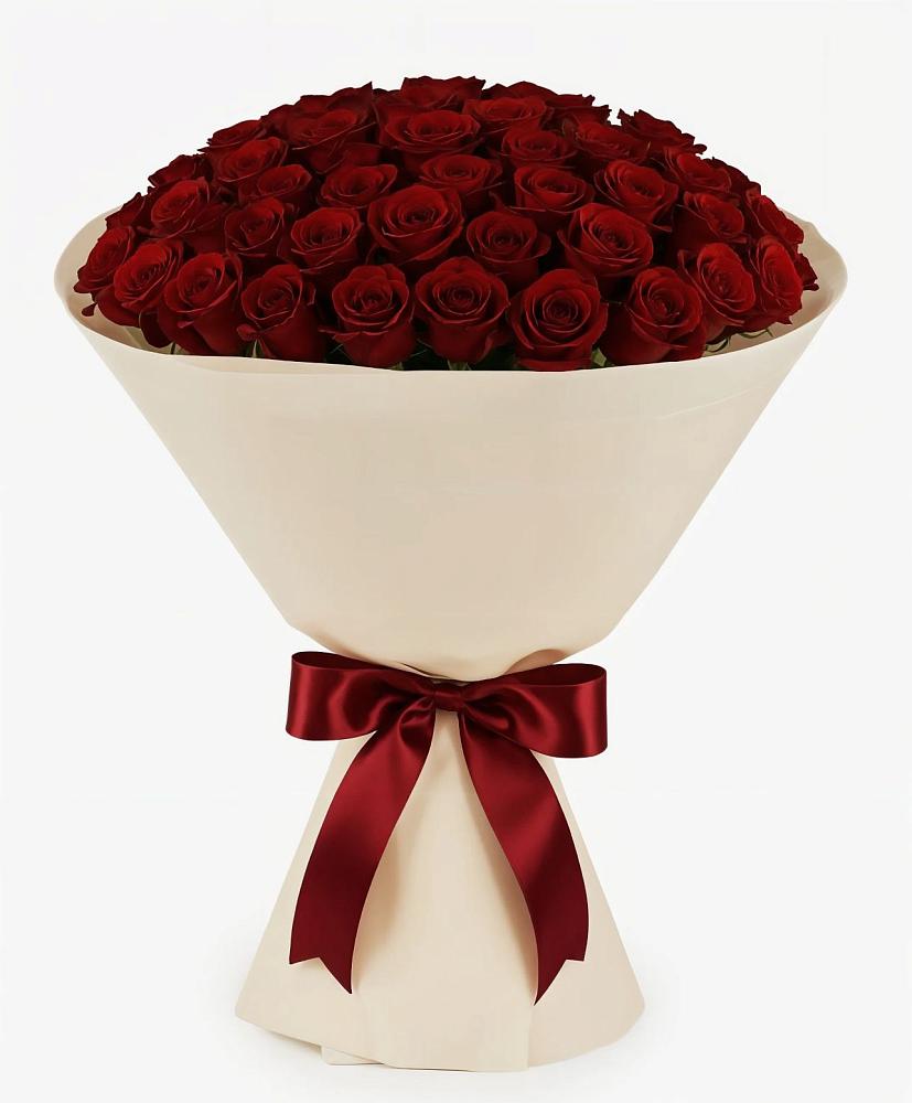 Букет 101 Бордовая роза Блэк Бакарра в Ямном