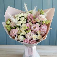 Букет цветов из:  Альстромерии и Розы в Ямном